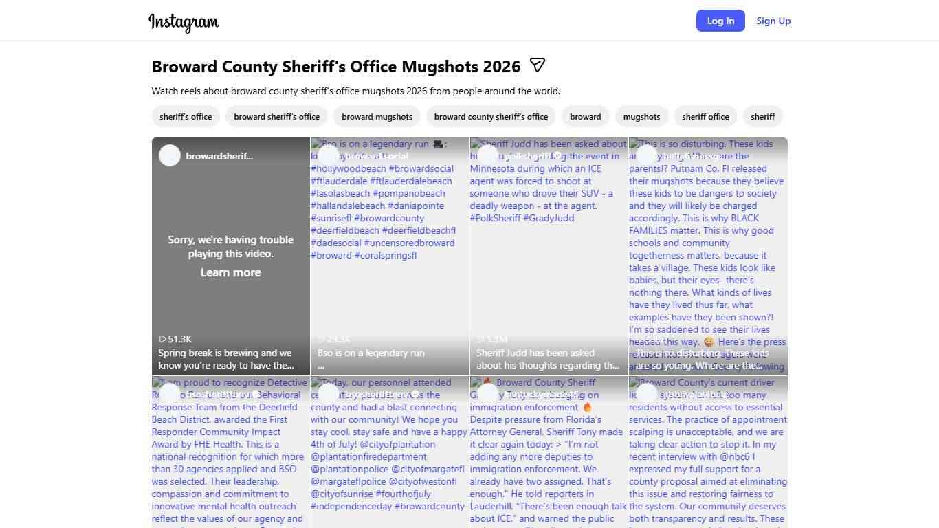 Broward County Sheriff's Office Mugshots 2026